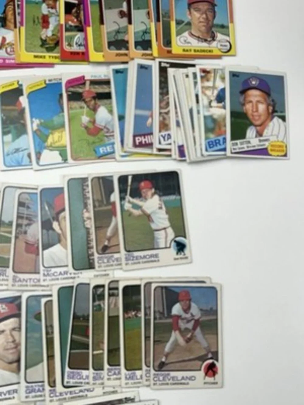 1970’s -1980’s Topps Fleer Baseball Lot ~350 Cards Low Grade